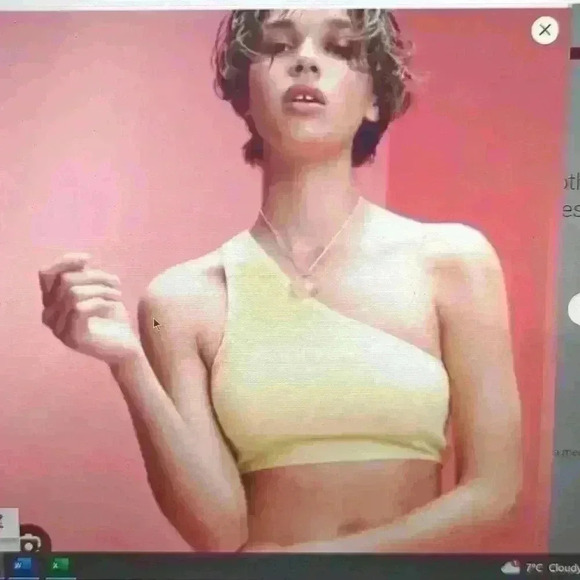 NWT Zara Bundle Floral Print Linen Cotton Cropped Top & Yellow Crop Top 2 pieces - Picture 7 of 7